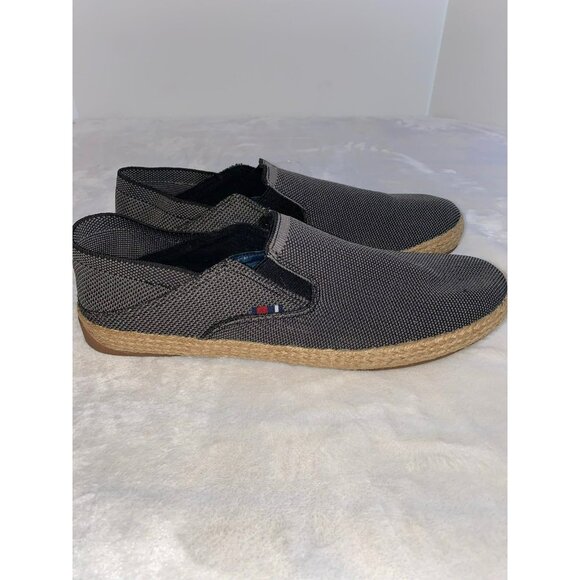 Ben Sherman Men's Slip-On Loafer Espadrilles Size 12 Black & Grey Canvas Comfort - Picture 2 of 6